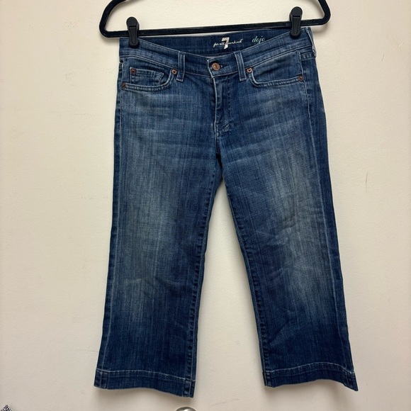 7 For All Mankind Cropped Dojo Jeans - Picture 5 of 14
